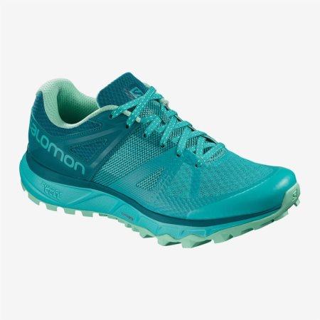 Salomon TRAILSTER W Womens Hiking Shoes Turquoise UK MOQI